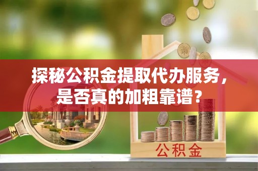桑珠孜探秘公积金提取代办服务，是否真的加粗靠谱？