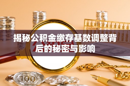 桑珠孜揭秘公积金缴存基数调整背后的秘密与影响