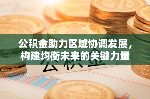 桑珠孜公积金助力区域协调发展，构建均衡未来的关键力量