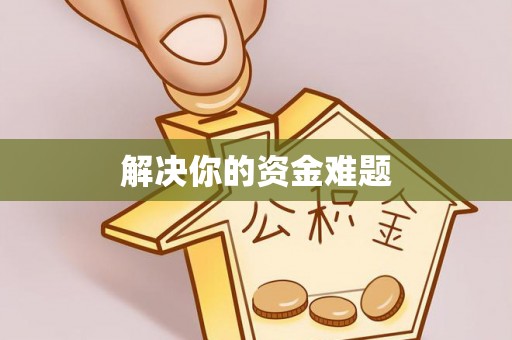 桑珠孜解决你的资金难题