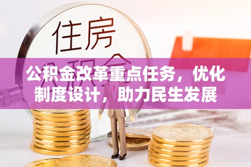 桑珠孜公积金改革重点任务，优化制度设计，助力民生发展