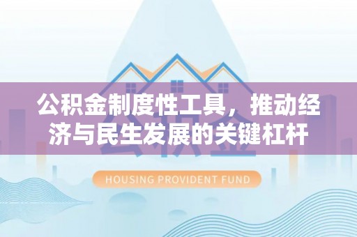 桑珠孜公积金制度性工具，推动经济与民生发展的关键杠杆