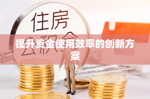 桑珠孜提升资金使用效率的创新方案