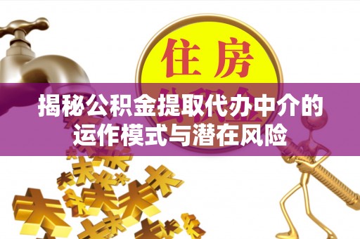桑珠孜揭秘公积金提取代办中介的运作模式与潜在风险