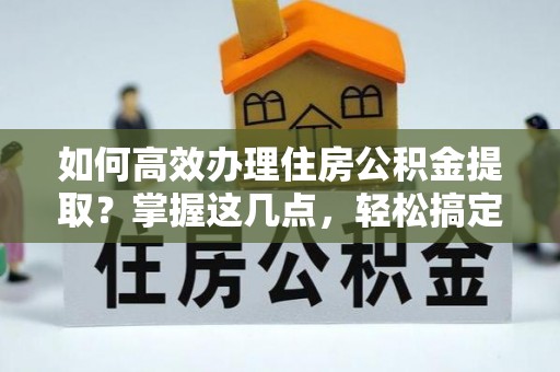 桑珠孜如何高效办理住房公积金提取？掌握这几点，轻松搞定！