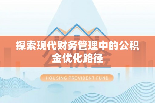 桑珠孜探索现代财务管理中的公积金优化路径