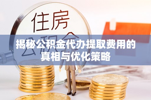 桑珠孜揭秘公积金代办提取费用的真相与优化策略