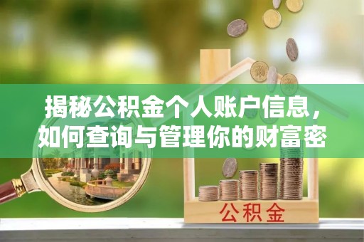 桑珠孜揭秘公积金个人账户信息，如何查询与管理你的财富密码