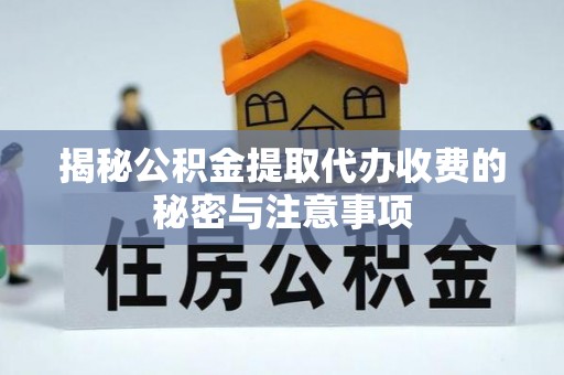 桑珠孜揭秘公积金提取代办收费的秘密与注意事项