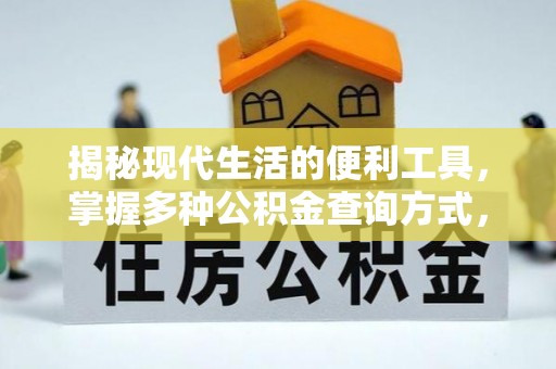 桑珠孜揭秘现代生活的便利工具，掌握多种公积金查询方式，让财富管理更轻松