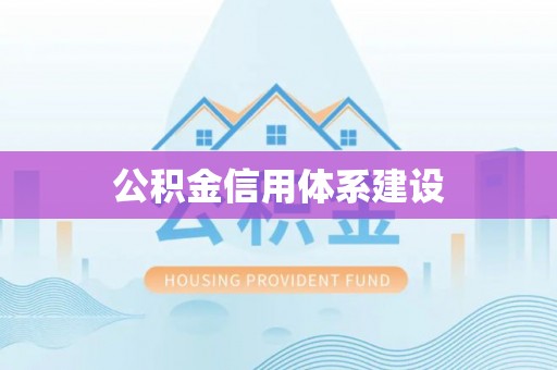 桑珠孜公积金信用体系建设