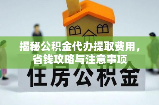 桑珠孜揭秘公积金代办提取费用，省钱攻略与注意事项