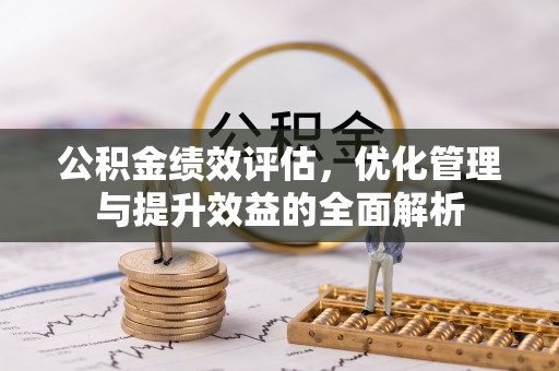 桑珠孜公积金绩效评估，优化管理与提升效益的全面解析