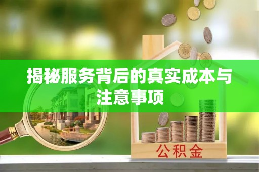 桑珠孜揭秘服务背后的真实成本与注意事项