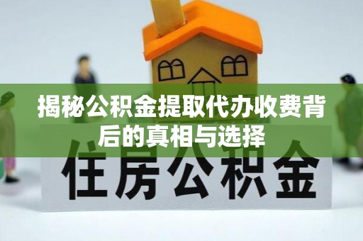 桑珠孜揭秘公积金提取代办收费背后的真相与选择