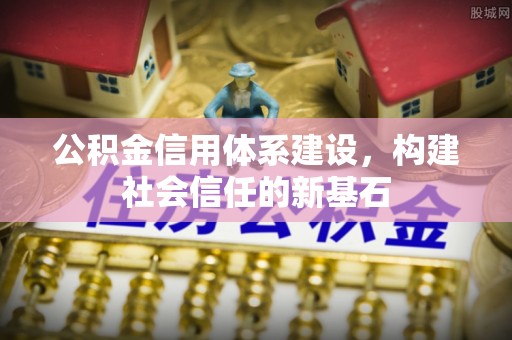 桑珠孜公积金信用体系建设，构建社会信任的新基石
