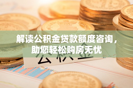 桑珠孜解读公积金贷款额度咨询，助您轻松购房无忧