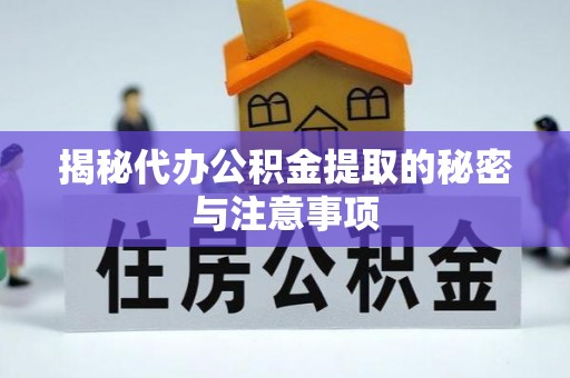 桑珠孜揭秘代办公积金提取的秘密与注意事项