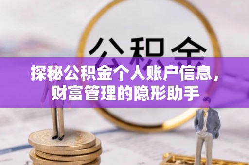 桑珠孜探秘公积金个人账户信息，财富管理的隐形助手