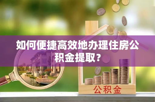 桑珠孜如何便捷高效地办理住房公积金提取？