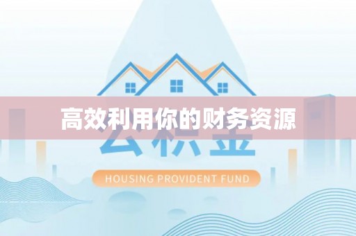 桑珠孜高效利用你的财务资源