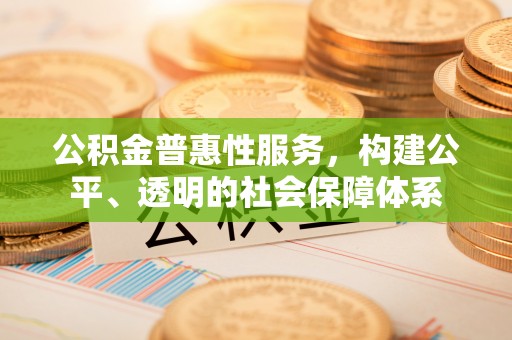 桑珠孜公积金普惠性服务，构建公平、透明的社会保障体系